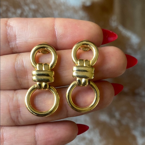 Monet Jewelry - Monet Elegant Gold Hoop Earrings